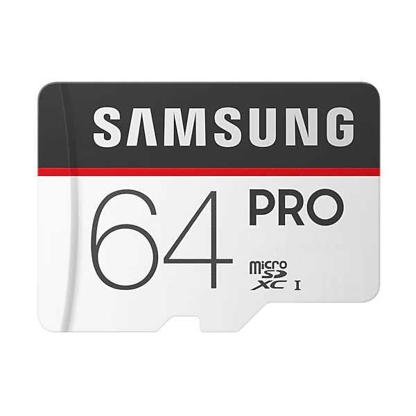 مموری کارت microSDXC سامسونگ مدل PRO کلاس ۱۰ استاندارد UHS-I U3 سرعت ۹۰MBps ظرفیت ۶۴ گیگابایت